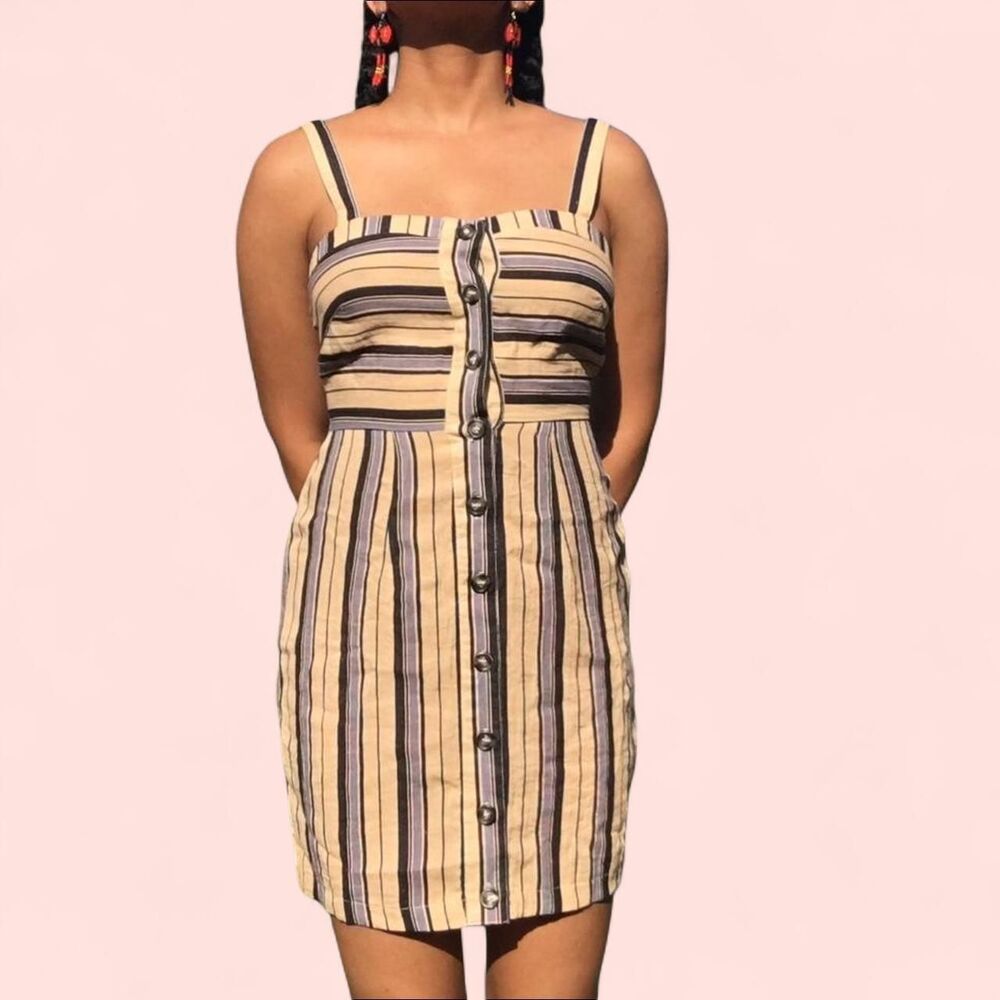 Striped mini dress